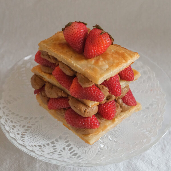 Strawberry Mille-Feuille with Earl Grey Custard