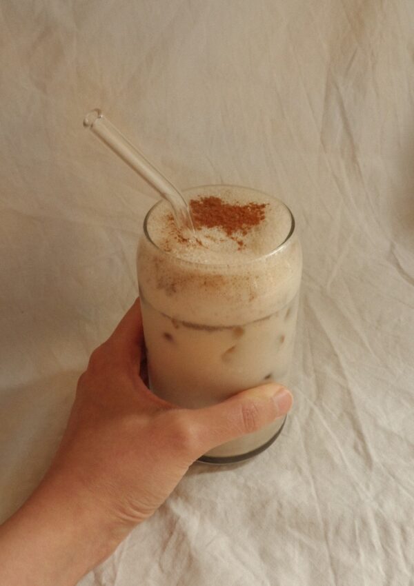 Spiced Latte with Hazelnut Almond Foam