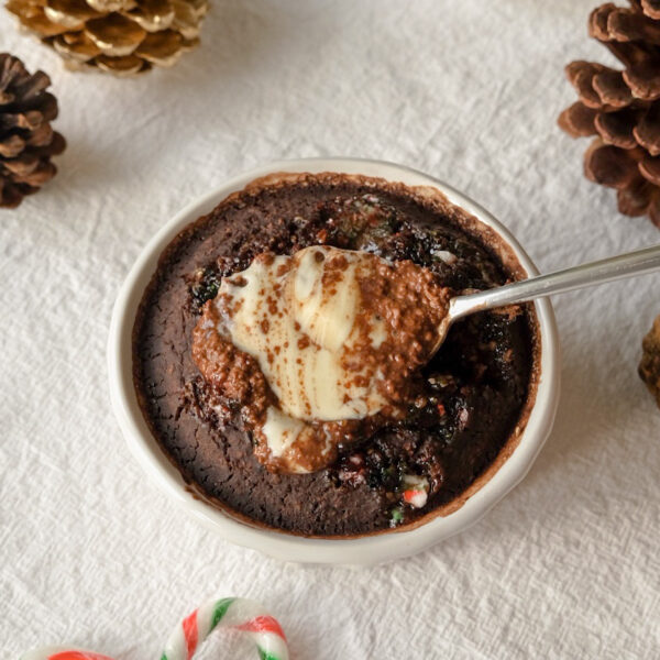 Peppermint Mocha Baked Oats